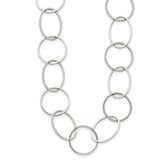 Chisel Stainless Steel Polished Circle Link 31.25 inch Necklace